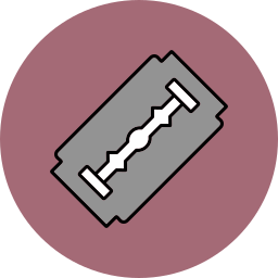 Shaving blade icon