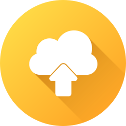 Cloud uploading icon