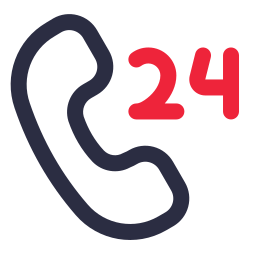 24-godzinny telefon ikona