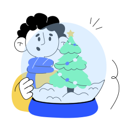 Рождественский глобус иконка