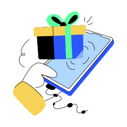 paquete de regalo icono