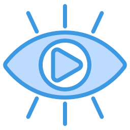 visualizações de vídeo Ícone