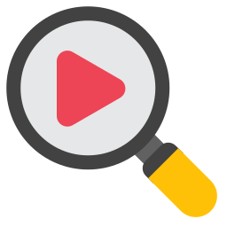 ricerca video icona