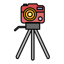 supporto per fotocamera icona