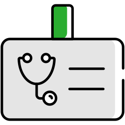 tarjeta de salud icono