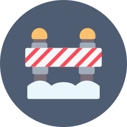 Road block icon