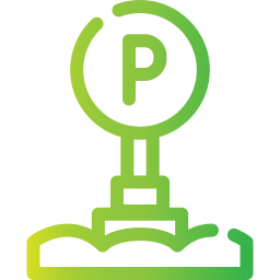 Parking sign icon