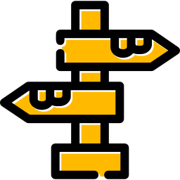 Street sign icon