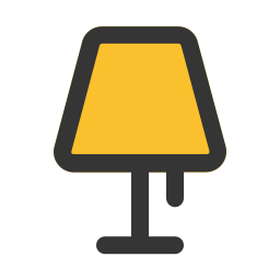 Lamp desk icon