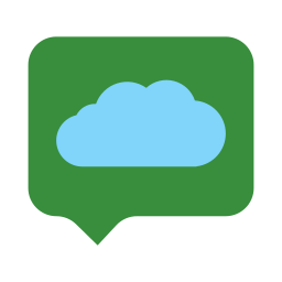 Cloud message icon