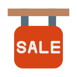 Sale sign icon