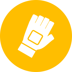 Sports gloves icon