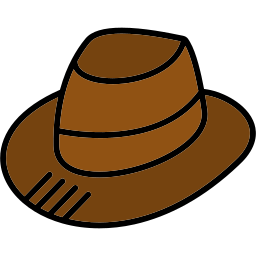 fedora-hoed icoon