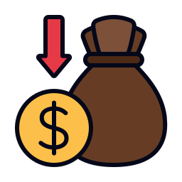 Money loss icon