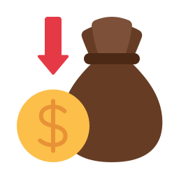 Money loss icon