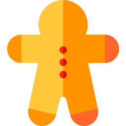 Gingerbread man icon