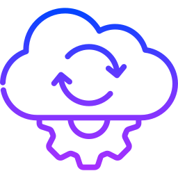 Cloud processing icon