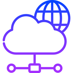 Cloud network icon