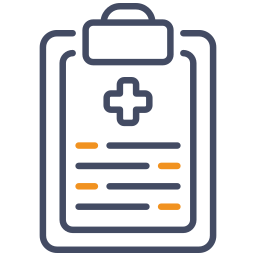 rapport médical Icône