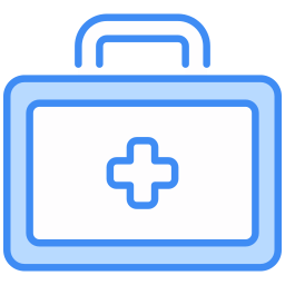 First aid bag icon