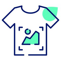 t-shirt ontwerp icoon