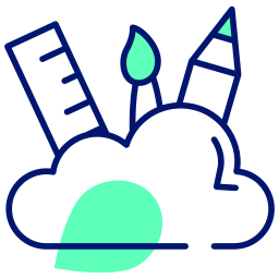 wolk ontwerp icoon