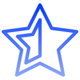 demi-étoile Icône