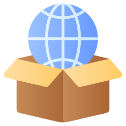 Global delivery icon