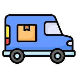 Фургон доставки иконка