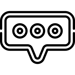 Speech bubble kuvake