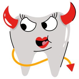 Devil teeth icon