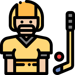 jugador de hockey icono
