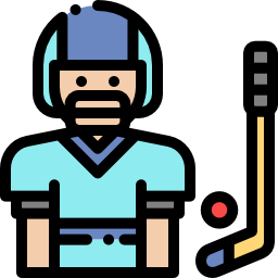 Hockey player icon