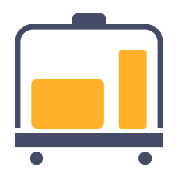 Luggage cart icon