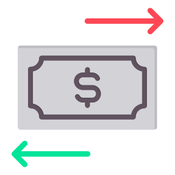 Money flow icon