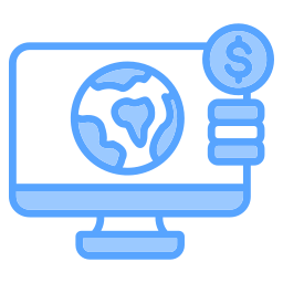 Économie mondiale Icône