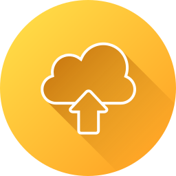 Cloud uploading icon