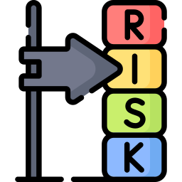 evaluación de riesgos icono