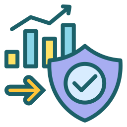 seguro de investimento Ícone