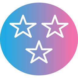 estrellas de calificación icono