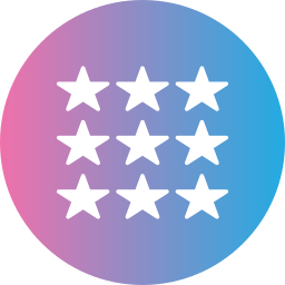 Rating stars icon