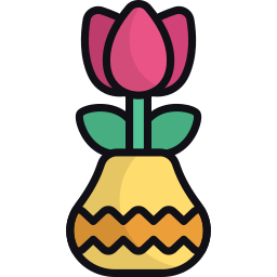Flower vase icon