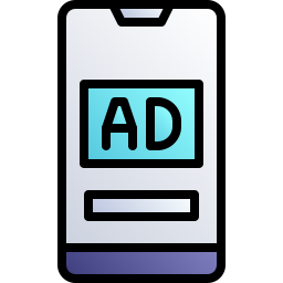 anuncio móvil icono
