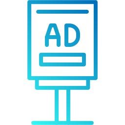 Advertising banner icon