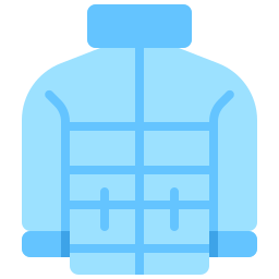 Puffer coat icon