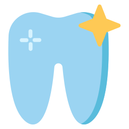 Cleaning tooth icon