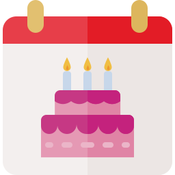 Birthday date icon