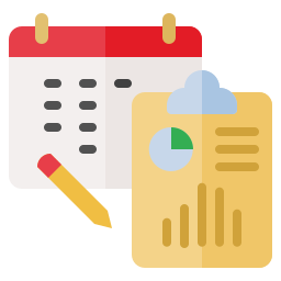 Monthly reporting icon