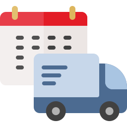 Shipping schedule icon