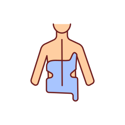 Backbone orthosis treatment icon